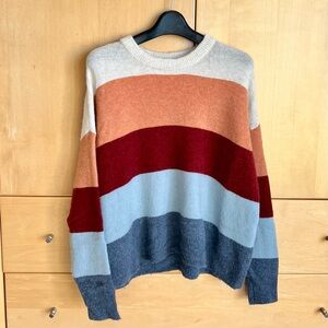 ❤️ SOLD ❤️ Madewell Merino Wool Alpaca Blend Color Block Sweater